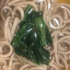 ほうれん草入り蕎麦